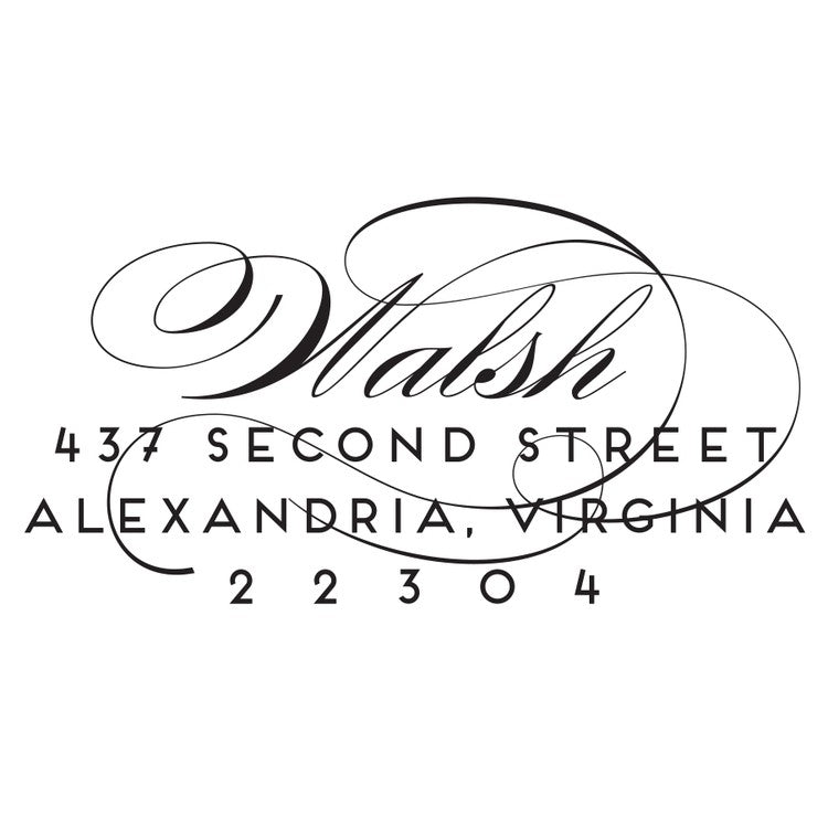 haute papier return address stamp 23