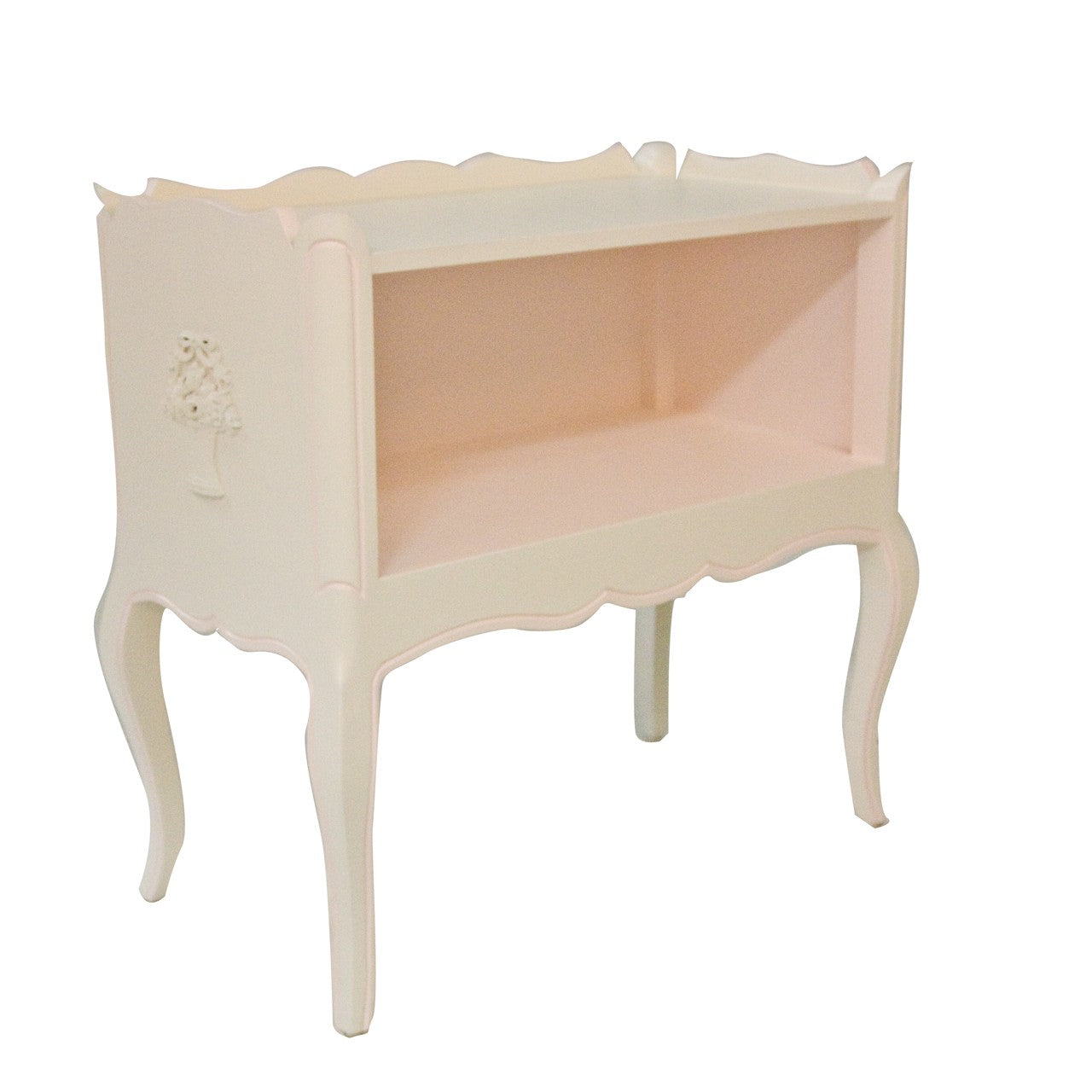 Raphaella Night Table Linen And Bella Pink