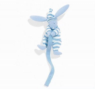 blue sleepyhead pacifier clip by north american bear