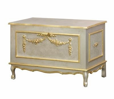 french toy chest silver with gold gilding