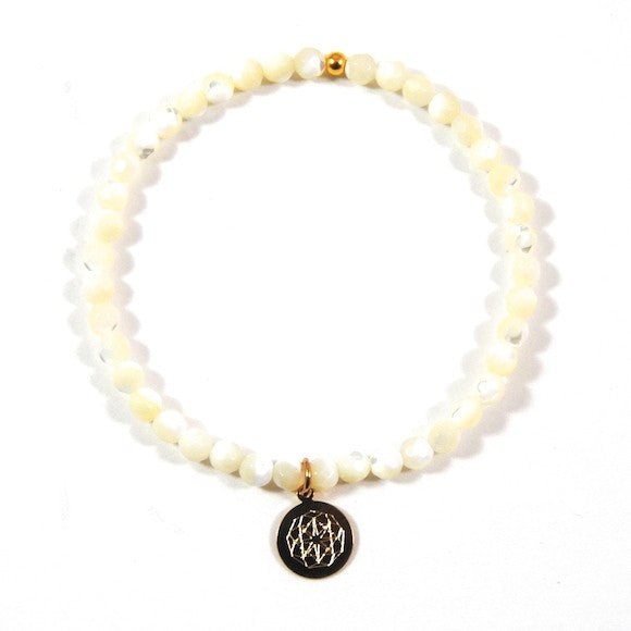 Customize Your Charm - Mini Mother Of Pearl Classic Charm Bracelet