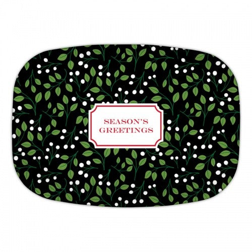 Christmas Berries White Platters