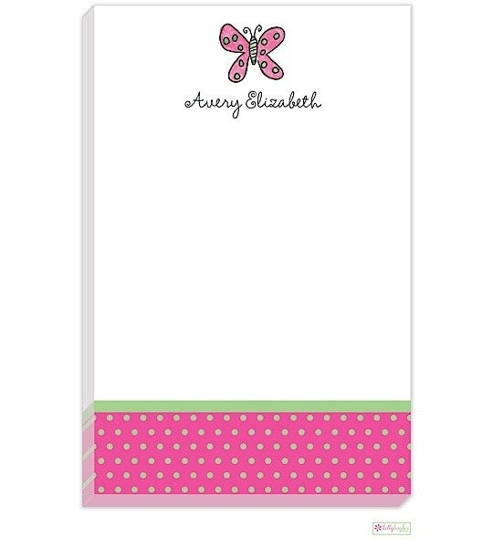 personalized - flutter butterfly notepad