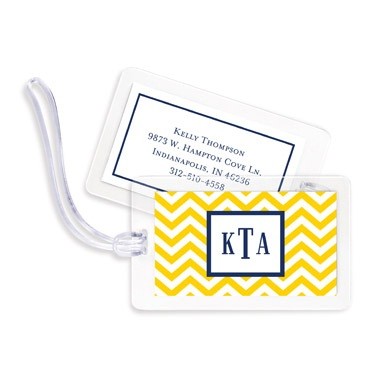 boatman geller chevron sunflower bag tags