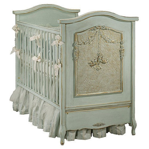 art for kids bonne nuit cherubini crib (versailles blue)