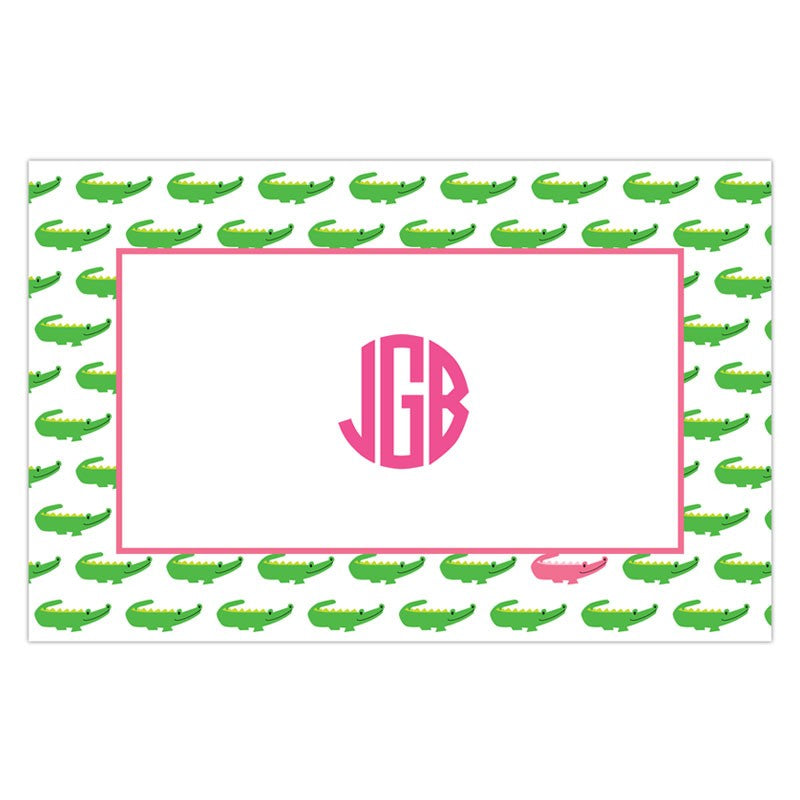 boatman geller alligator repeat placemat