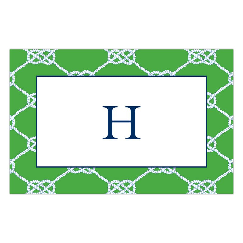 boatman geller nautical knot kelly placemat
