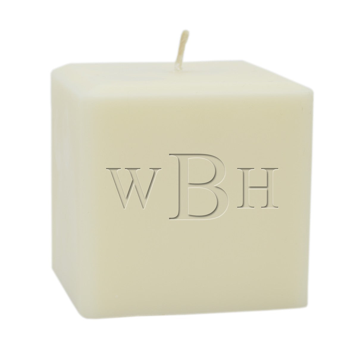 monogrammed soy candle