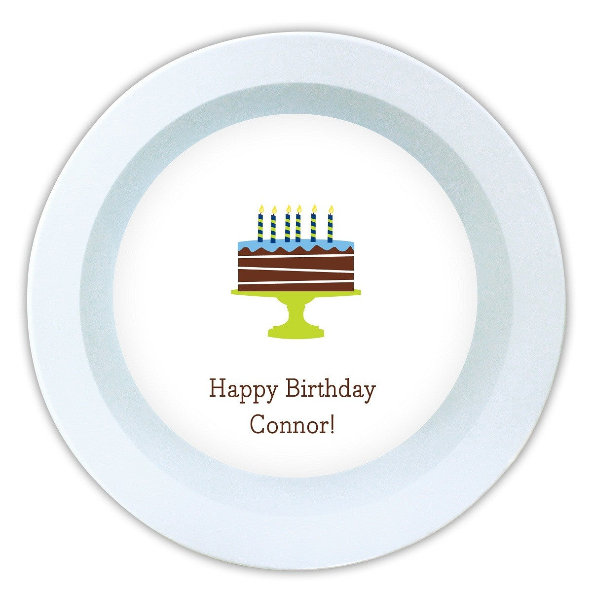 boatman geller birthday cake blue melamine bowl