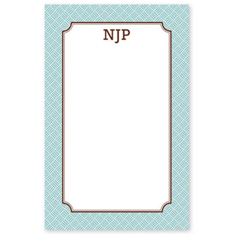 boatman geller basketweave slate notepad
