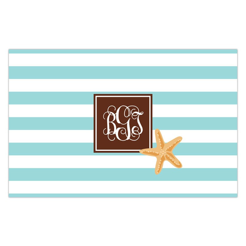 boatman geller stripe starfish placemat