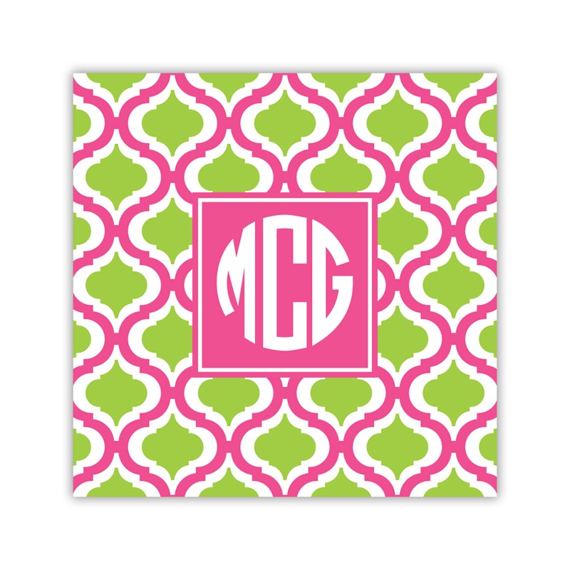 kate raspberry & lime square paper coaster set of 50