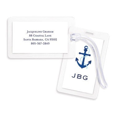 boatman geller icon anchor bag tags