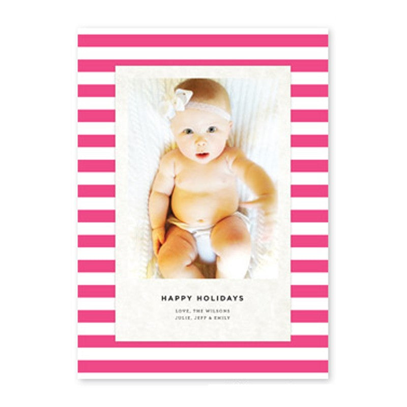 boatman geller striped classic hot pink photocard