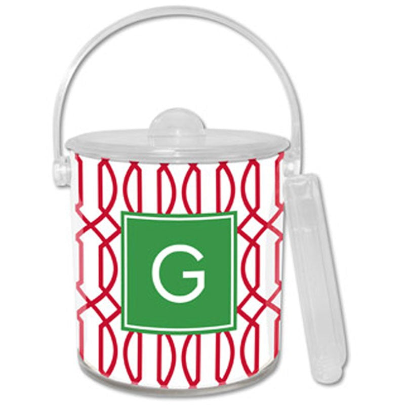 boatman geller trellis reverse cherry ice bucket