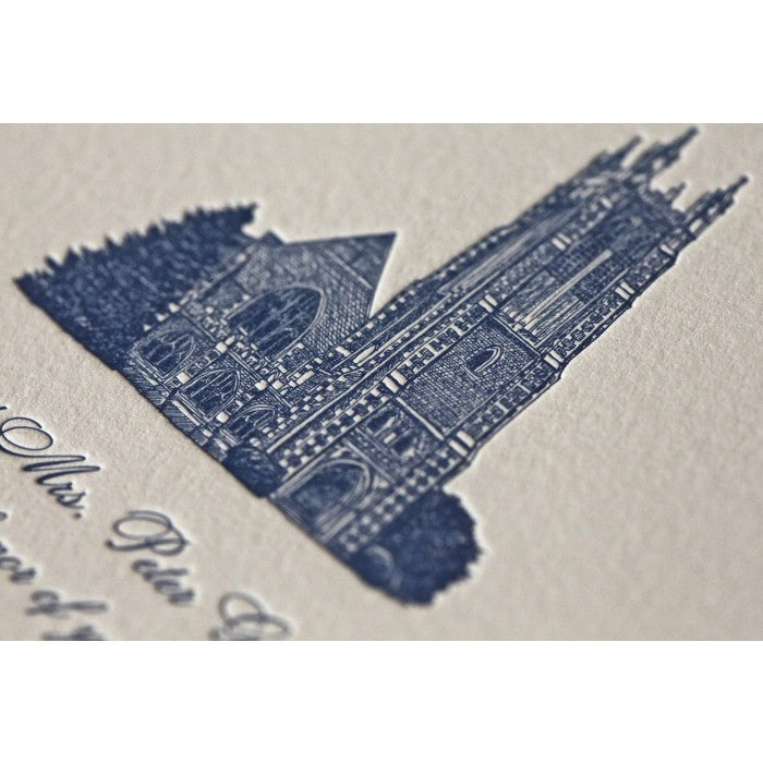 jenny & joe wedding invitation card