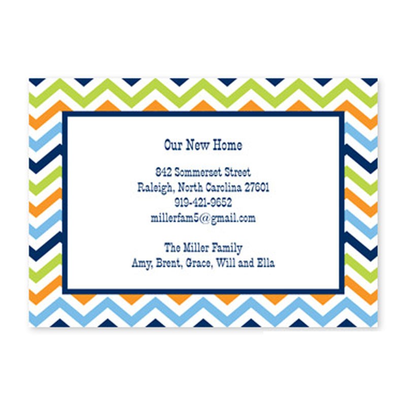 boatman geller chevron blue, orange & lime large flat