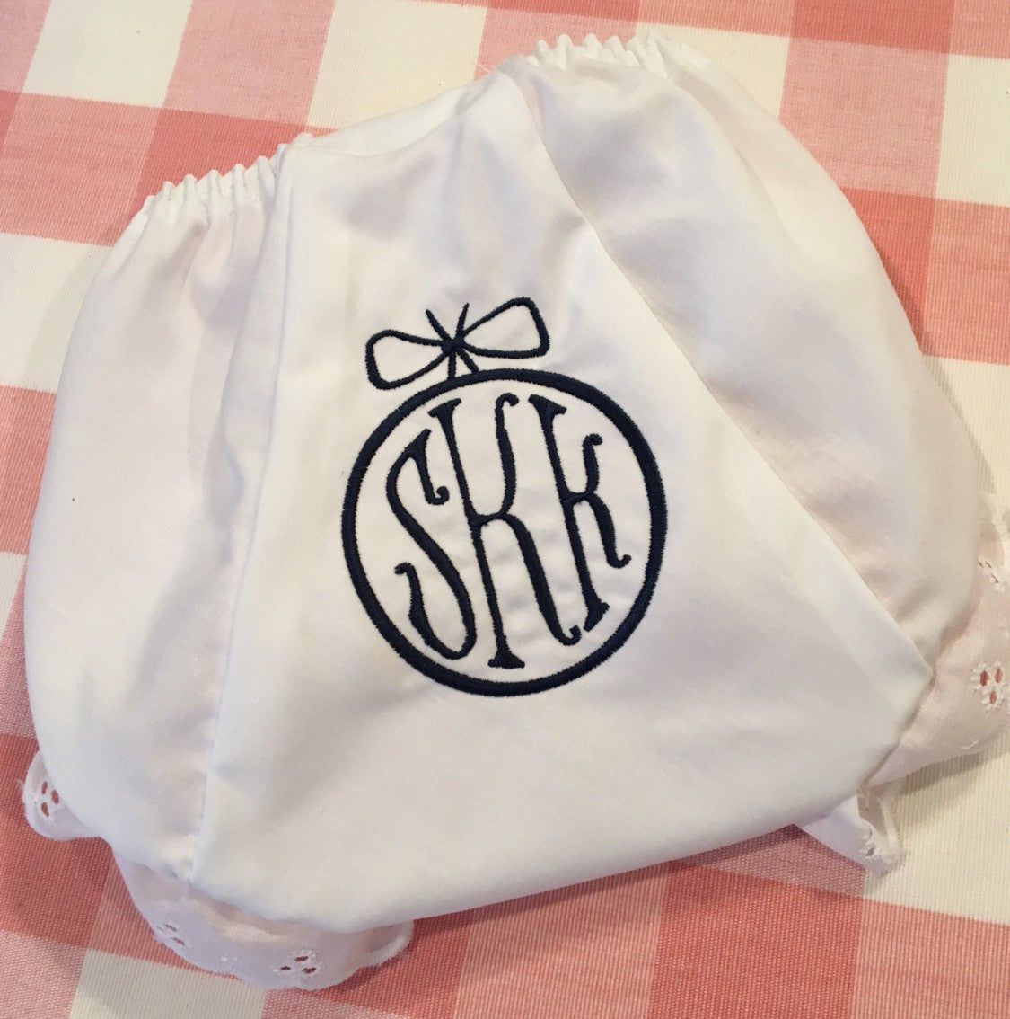 personalized ornament bloomers