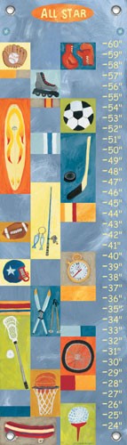 children's growth chart all-star boy sports
