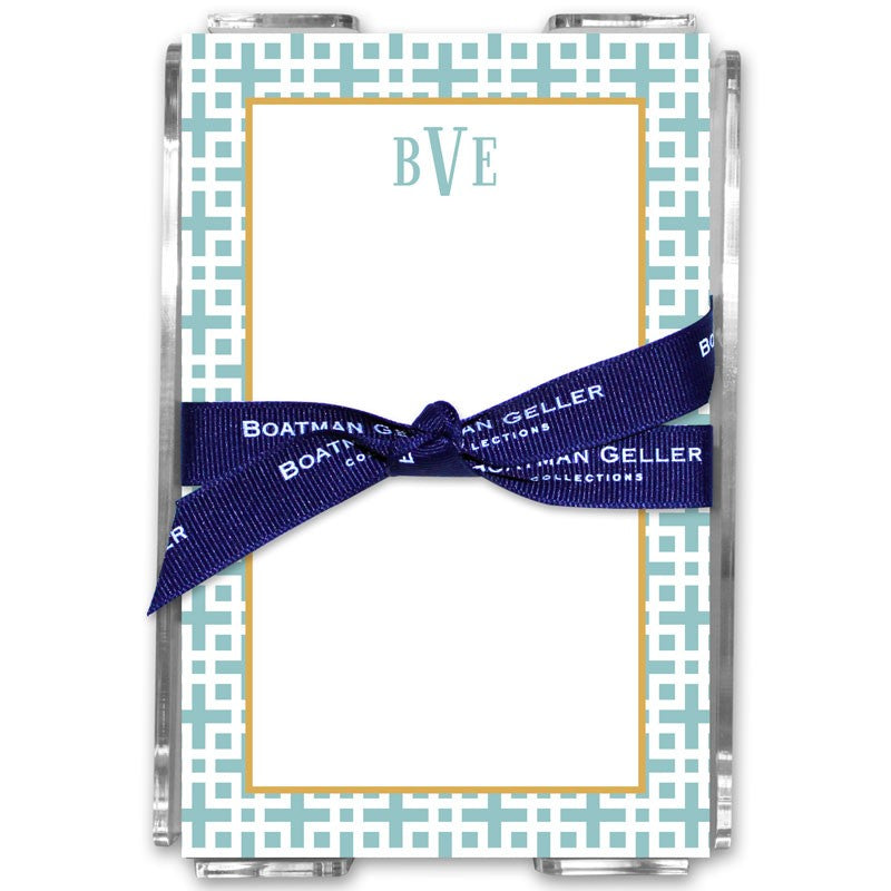 boatman geller lattice slate acrylic note sheets