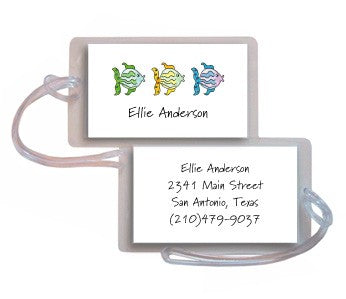 personalized luggage tags all the fish in the sea