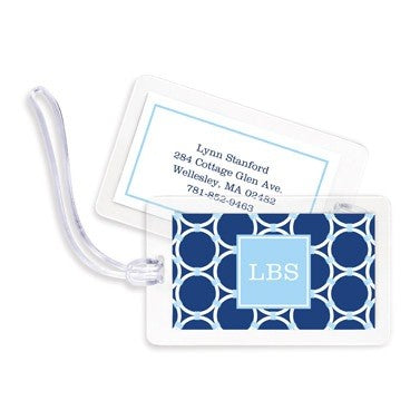 boatman geller bamboo rings navy bag tags