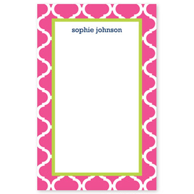 boatman geller ann tile raspberry notepad