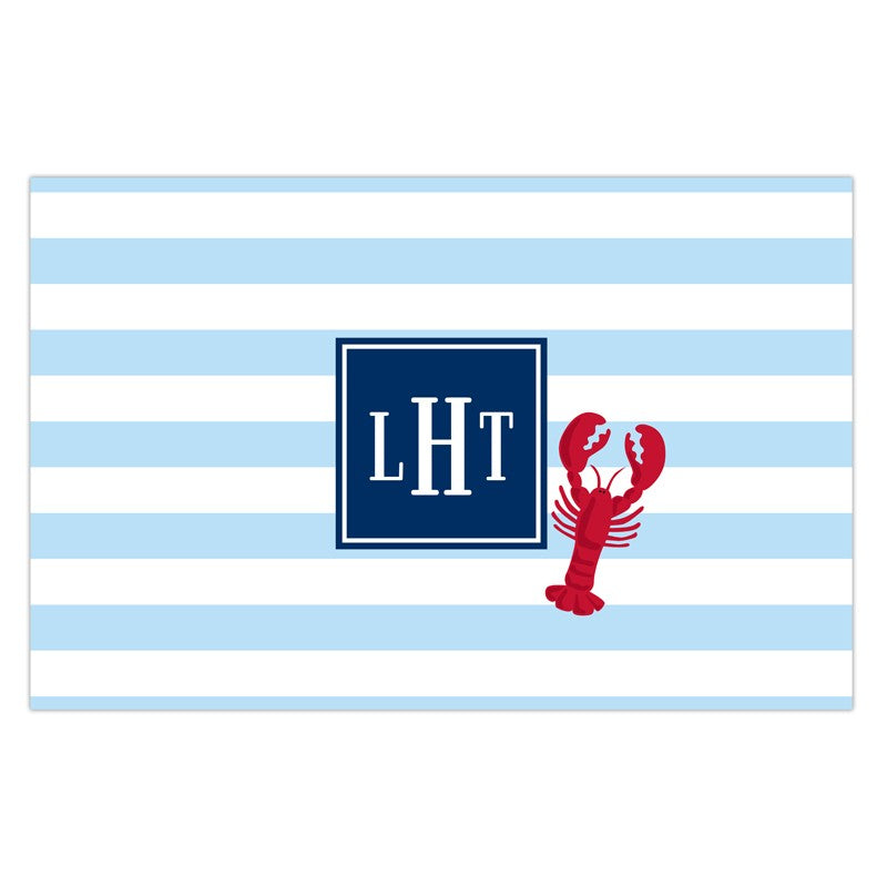 boatman geller stripe lobster disposable placemats