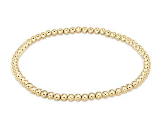 14kt gold filled 3mm bead bracelet