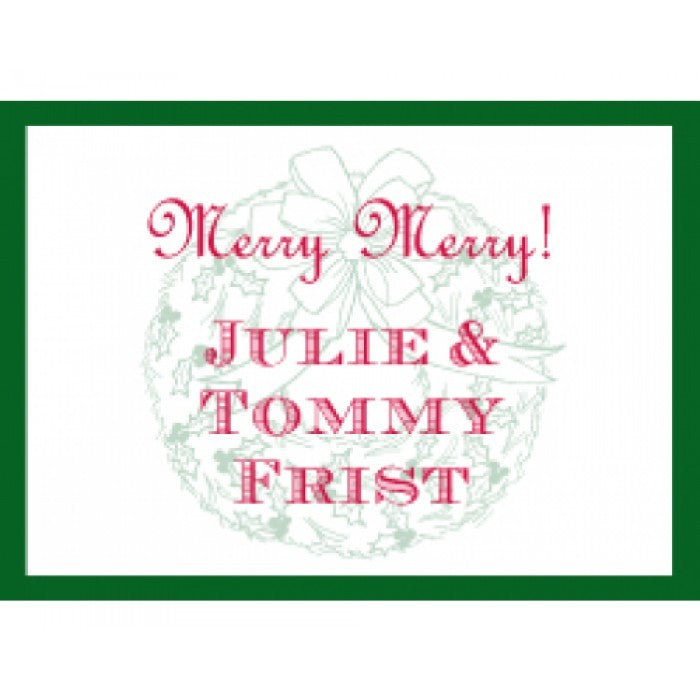 wreath holiday gift enclosures