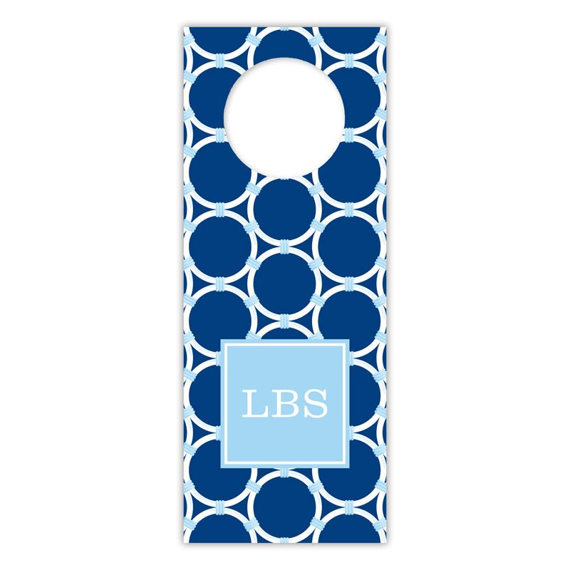boatman geller bamboo rings navy wine tags