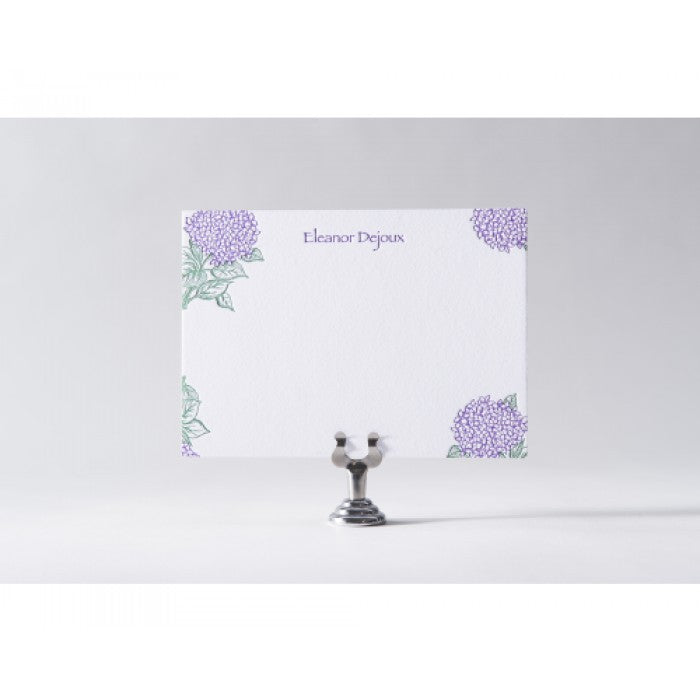 corner hydrangeas note cards
