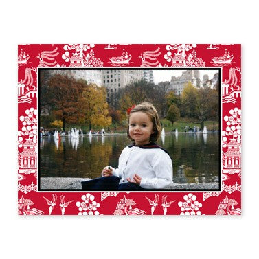 boatman geller chinoiserie red photocard