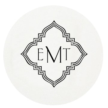 personalized letterpressed coasters m19 by haute papier
