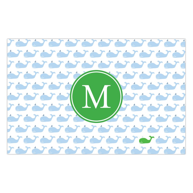 boatman geller whale repeat disposable placemats