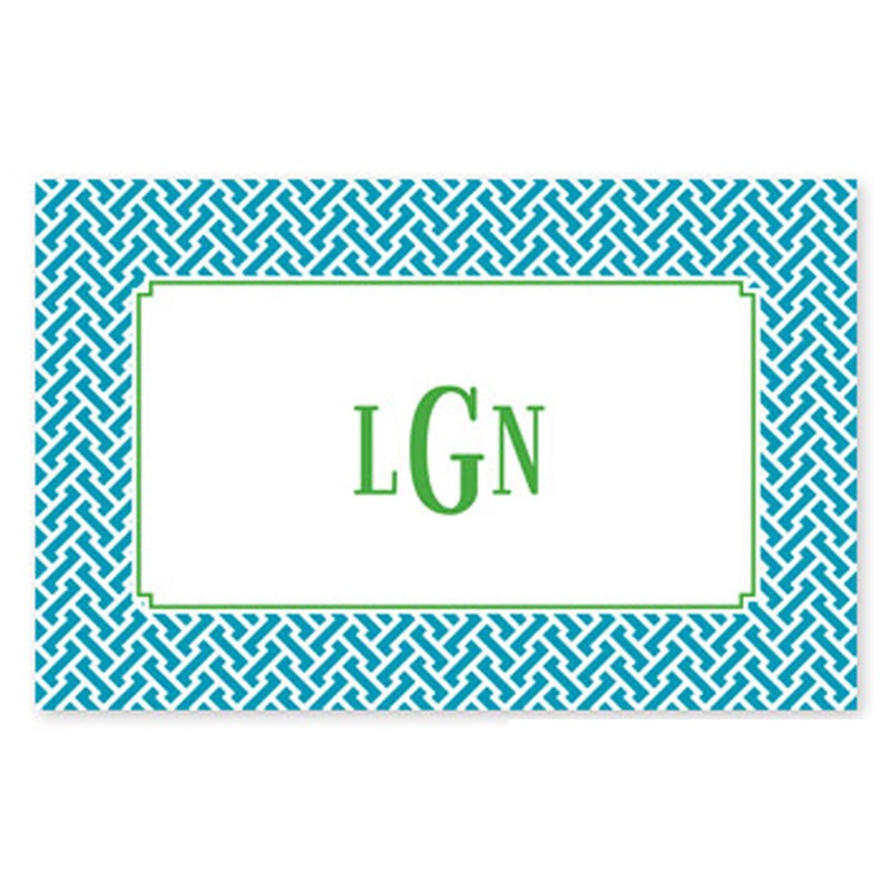 boatman geller stella turquoise placemat