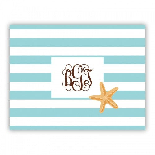 Stripe Starfish Small Lucite Tray Insert