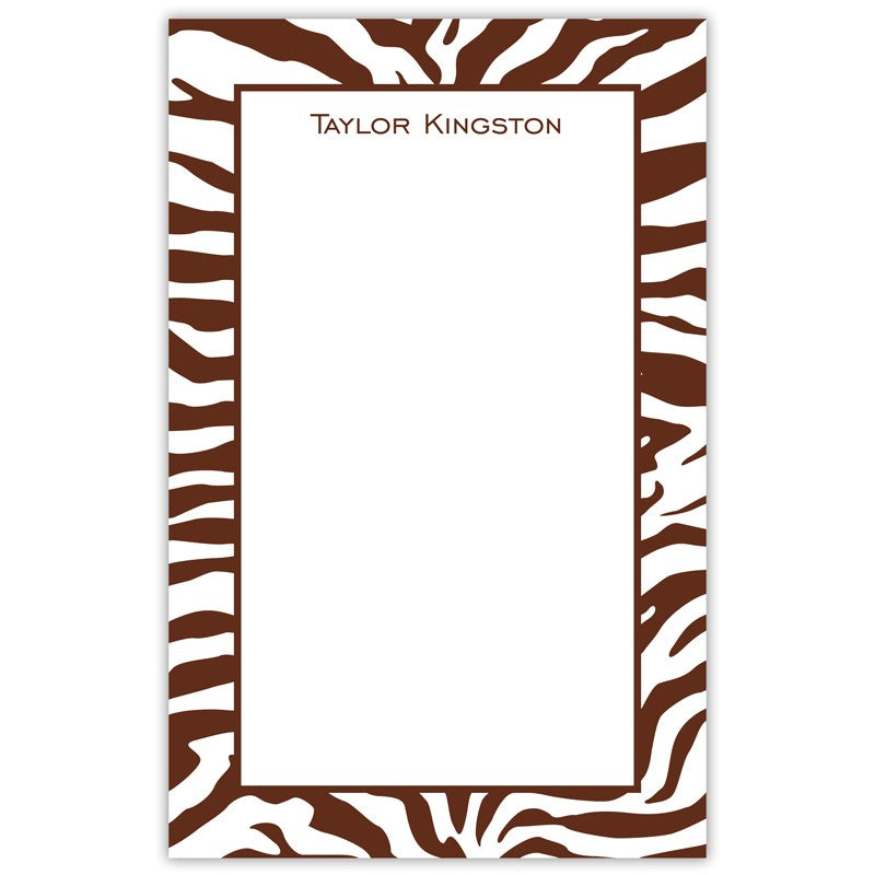 boatman geller zebra chocolate notepad
