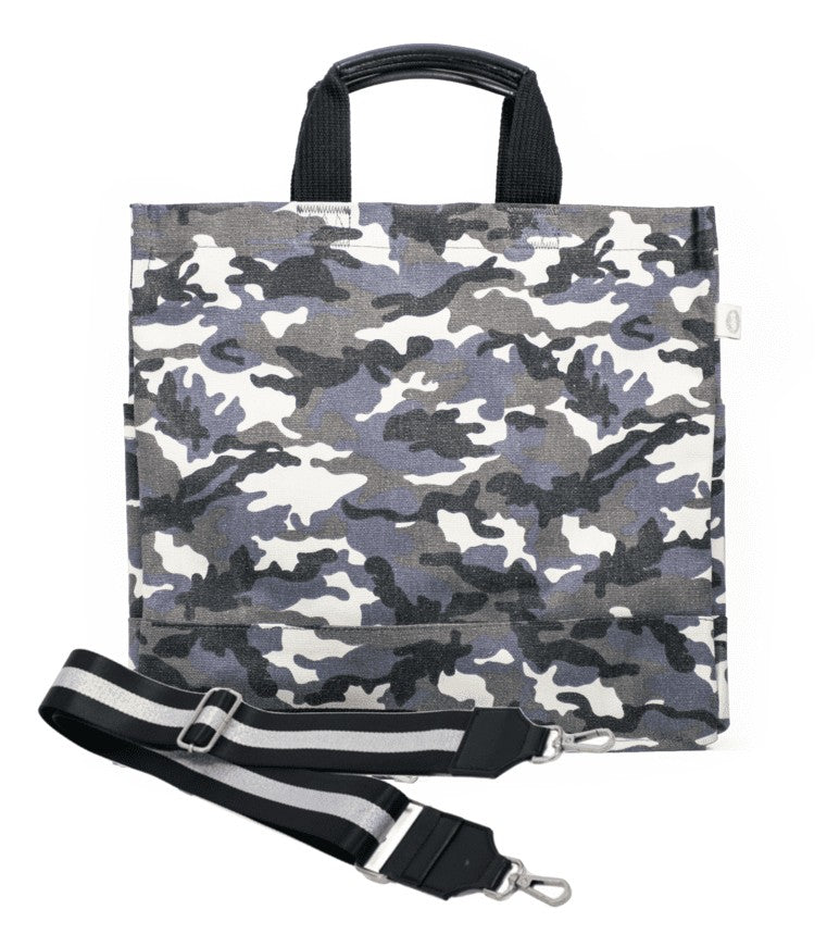 grey camouflage NS tote