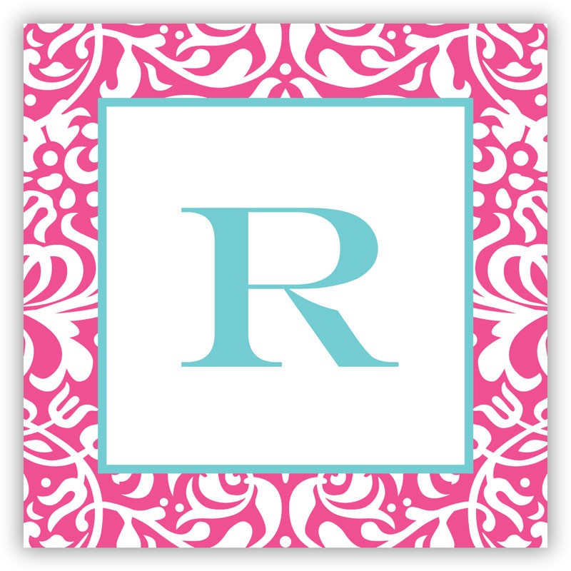 boatman geller chloe raspberry square sticker