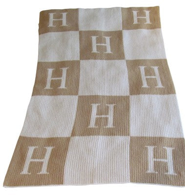 initial and blocks blanket