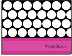 personalized everyday notes magenta circles