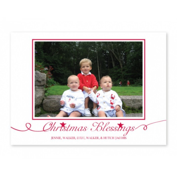 blessing calligraphy holiday cards