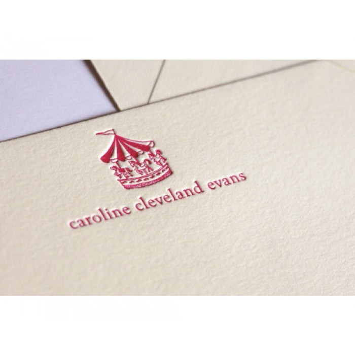 carousel kid's stationery