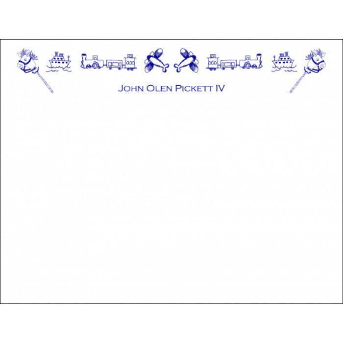 plane & train children's stationery