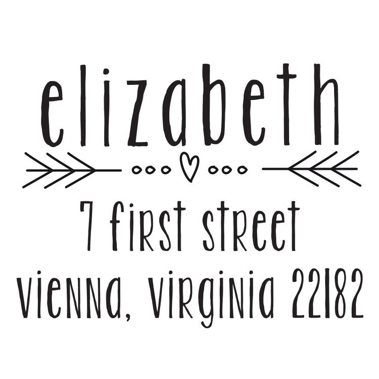 haute papier return address stamp 24