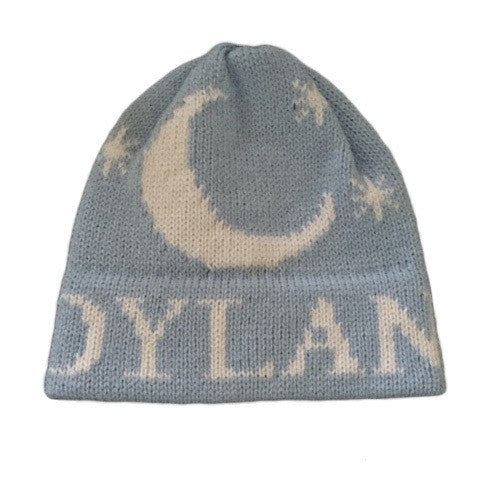 personalized moon and stars hat