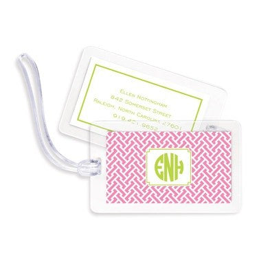 boatman geller stella pink bag tags