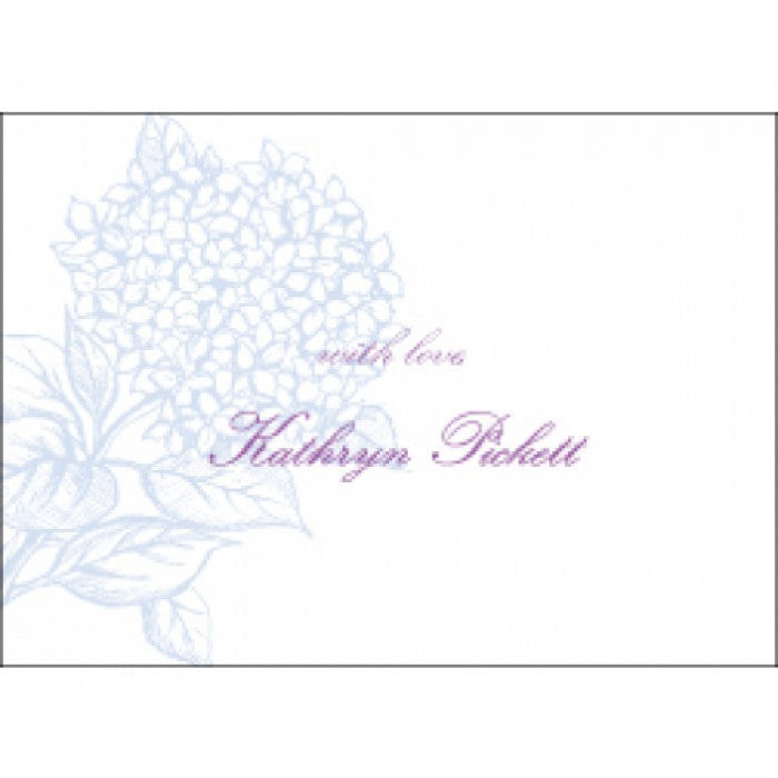 hydrangea enclosure card