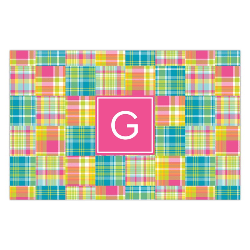 boatman geller madras patch bright placemat